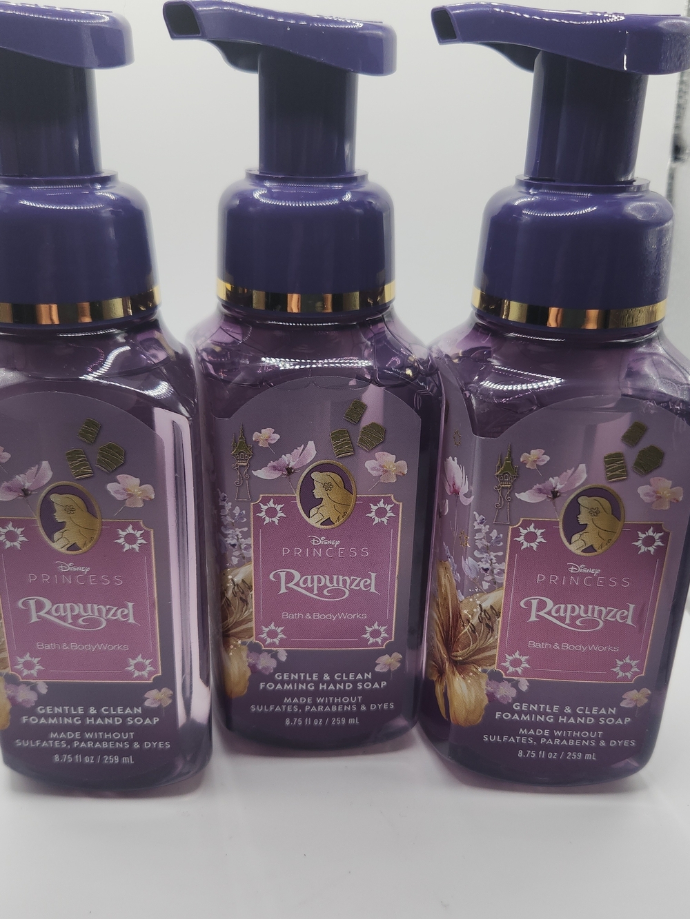 3 Bottles Rapunzel Disney Princess Bath & Body works